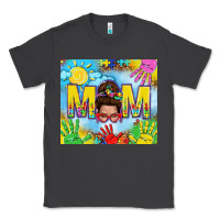 Smoke Messy bun Autism mom 20oz skinny tumbler Classic Tee - TumblerDesignByShophia