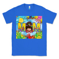 True Royal Messy bun Autism mom 20oz skinny tumbler Classic Tee - TumblerDesignByShophia