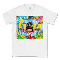 White Messy bun Autism mom 20oz skinny tumbler Classic Tee - TumblerDesignByShophia