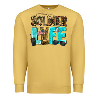 Antique Gold soldier  life Premium Sweatshirt - AdoDesignShop