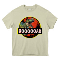 Mossy t rex roaring Heavy Core Tee - RanaPortraitStore