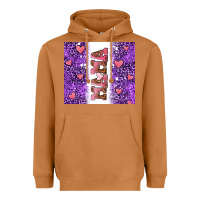 Meerkat purple leopard pink mama hearts Heavyweight Hoodie - AdoDesignShop