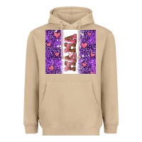 Mushroom purple leopard pink mama hearts Heavyweight Hoodie - AdoDesignShop