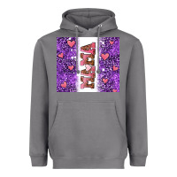 Storm purple leopard pink mama hearts Heavyweight Hoodie - AdoDesignShop
