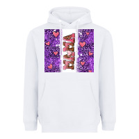 White purple leopard pink mama hearts Heavyweight Hoodie - AdoDesignShop