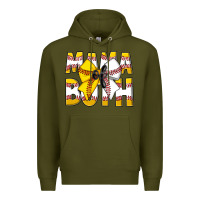 Army Green Mama Of Both Premium Hoodie - CowhideDigitalArt