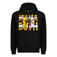 Black Mama Of Both Premium Hoodie - CowhideDigitalArt