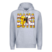 Heather Grey Mama Of Both Premium Hoodie - CowhideDigitalArt