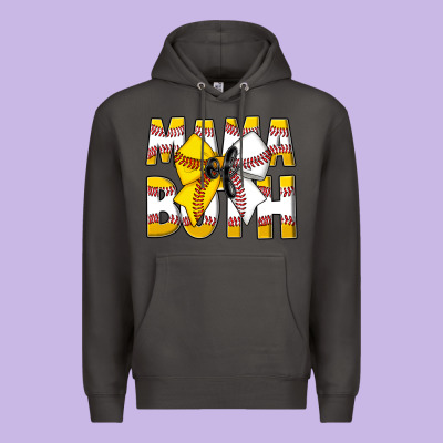Mama Of Both Premium Hoodie Designed By Cowhidedigitalart