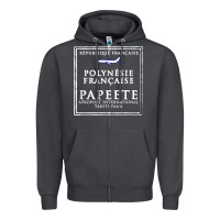 Smoke papeete tahiti passport stamp vacation travel t shirt Zipper Hoodie - maiPhamDesign