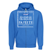 True Royal papeete tahiti passport stamp vacation travel t shirt Zipper Hoodie - maiPhamDesign