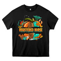 Black registered nurse pumpkin Heavy Core Tee - NancyCooperArtShop