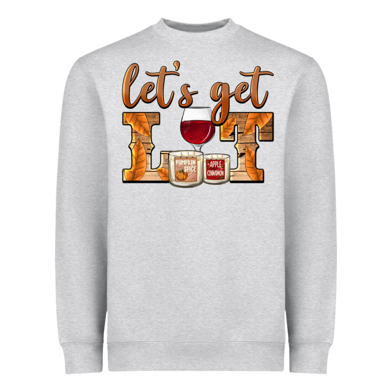 Let's Get Lit Candles Heavyweight Sweatshirt by BarkalooDesign | Teevron