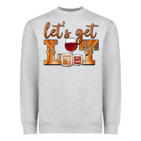 Heather Grey let's get lit candles Heavyweight Sweatshirt - BarkalooDesign