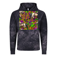 Cloud Black mardi gras leopard horse seamless pattern Vintage Hoodie - FaDigitalArtStudio
