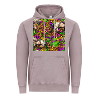 Mardi Gras Leopard Horse Seamless Pattern Vintage Hoodie | Teevron