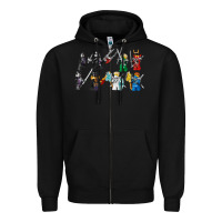 Black ninjago Zipper Hoodie - maiPhamDesign
