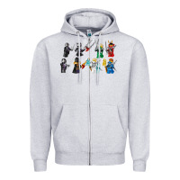 Heather Grey ninjago Zipper Hoodie - maiPhamDesign