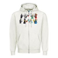 Oatmeal Heather ninjago Zipper Hoodie - maiPhamDesign