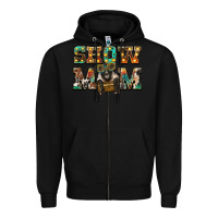 Black show mom suffolk sheep black sheep Zipper Hoodie - BarkalooDesign