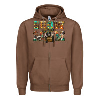 Chestnut show mom suffolk sheep black sheep Zipper Hoodie - BarkalooDesign