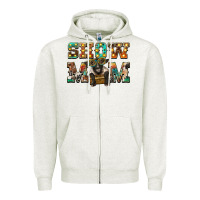 Oatmeal Heather show mom suffolk sheep black sheep Zipper Hoodie - BarkalooDesign