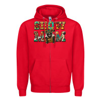 Red show mom suffolk sheep black sheep Zipper Hoodie - BarkalooDesign