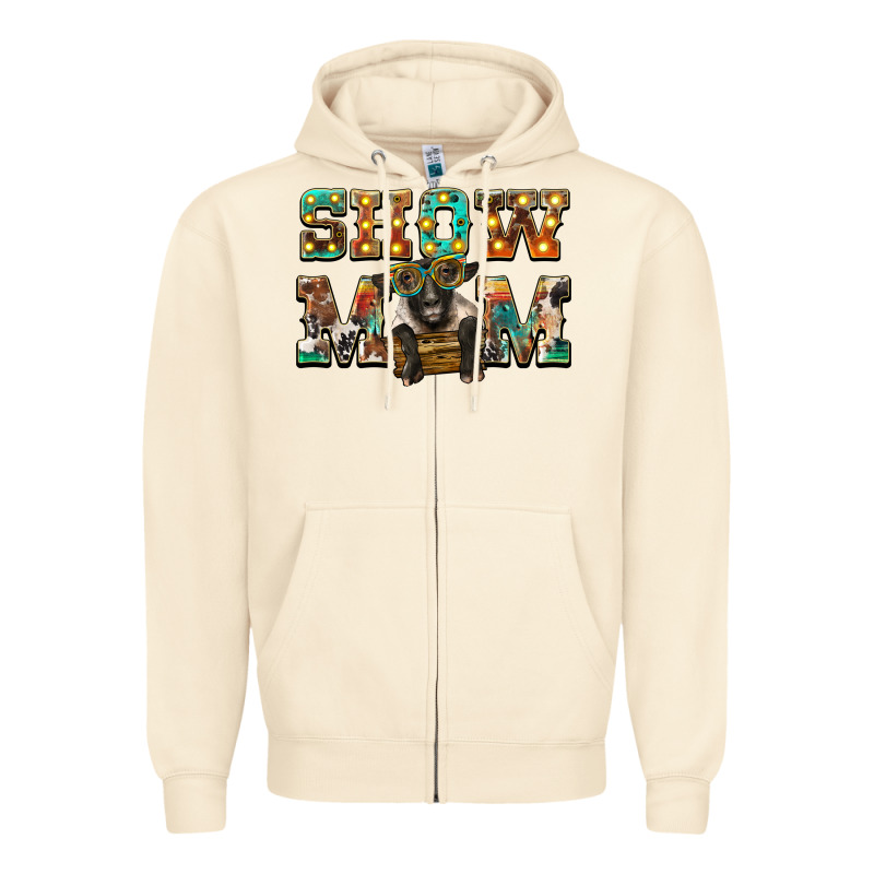 Show Mom Suffolk Sheep Black Sheep Zipper Hoodie by BarkalooDesign | Teevron