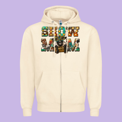 Show Mom Suffolk Sheep Black Sheep Zipper Hoodie Designed By Barkaloodesign