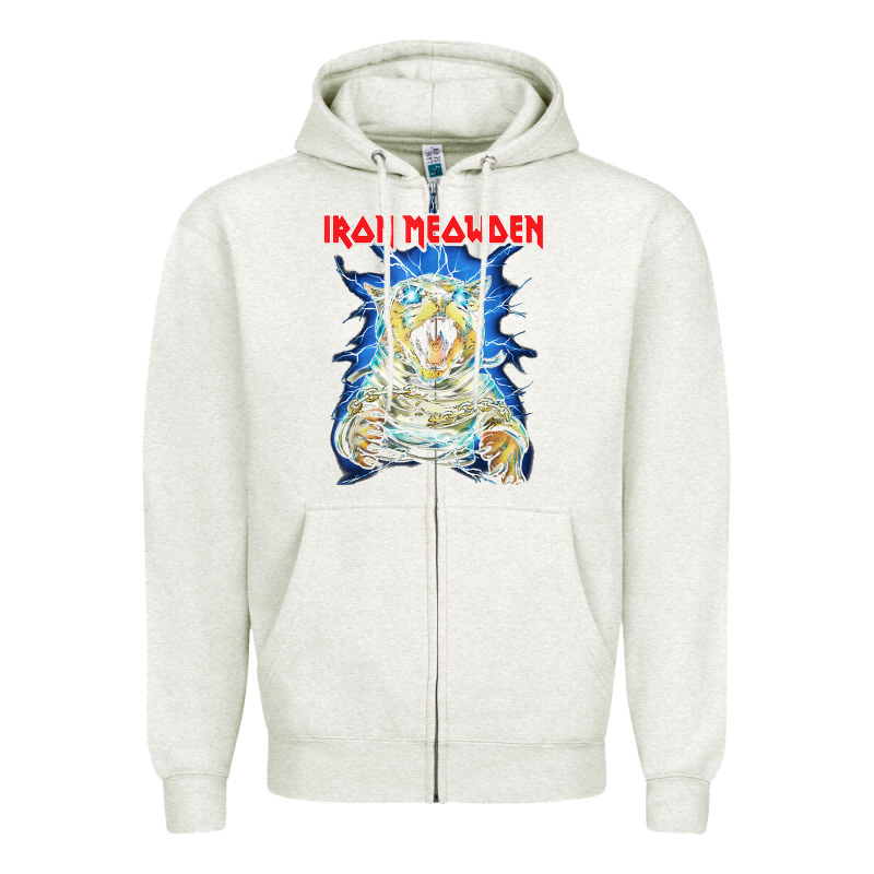 Iron Meowden Classic Cute Cat Love Animal Outfits Halloween Zipper Hoodie by maiPhamDesign | Teevron