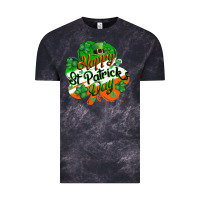 Cloud Black Happy St. Patrick's Day Vintage Tee - CowGirlArtShop