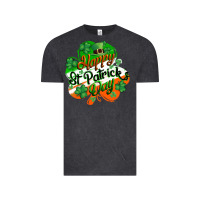 Vintage Black Happy St. Patrick's Day Vintage Tee - CowGirlArtShop