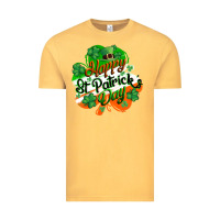 Vintage Mustard Happy St. Patrick's Day Vintage Tee - CowGirlArtShop