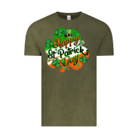 Vintage Olive Happy St. Patrick's Day Vintage Tee - CowGirlArtShop