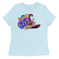 Baby Blue sorta sweet sorta wicked Ladies Tee - CowGirlArtShop