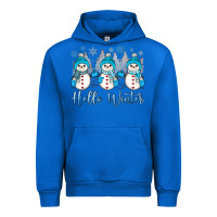 Cobalt snowman hello winter Urban Hoodie - JahusDesignShop