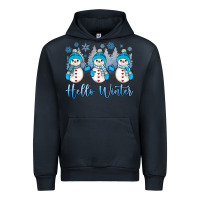 Navy snowman hello winter Urban Hoodie - JahusDesignShop