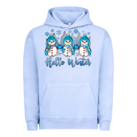 Pigment Grape Ice snowman hello winter Urban Hoodie - JahusDesignShop