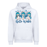 White snowman hello winter Urban Hoodie - JahusDesignShop