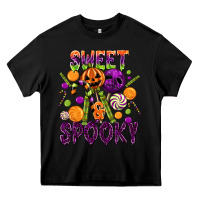 Black Sweet and Spooky Heavy Core Tee - texasbilliewilder