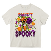 Cream Sweet and Spooky Heavy Core Tee - texasbilliewilder