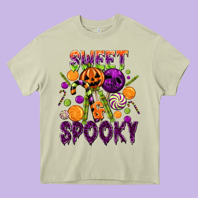 Sweet And Spooky Heavy Core Tee Designed By Texasbilliewilder