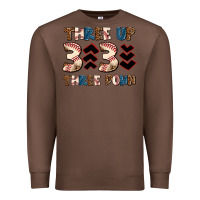 Chestnut three up three down Premium Sweatshirt - AdoDesignShop