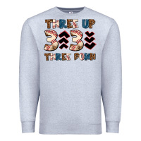 Heather Grey three up three down Premium Sweatshirt - AdoDesignShop