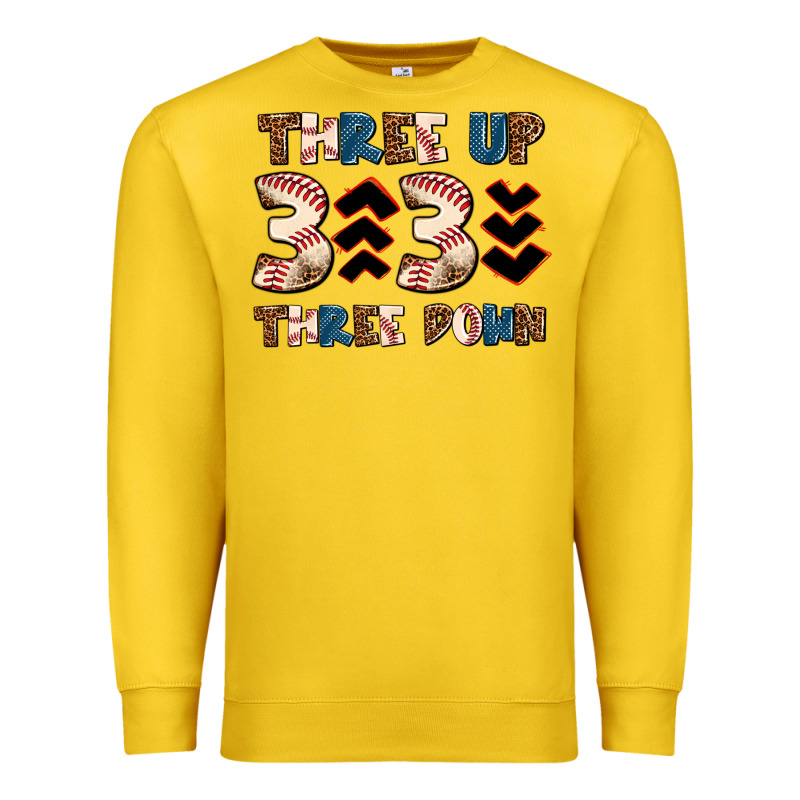Three Up Three Down Premium Sweatshirt by AdoDesignShop | Teevron
