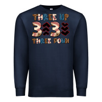 Navy three up three down Premium Sweatshirt - AdoDesignShop