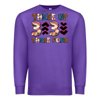 Purple three up three down Premium Sweatshirt - AdoDesignShop