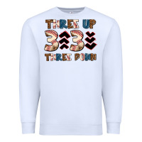 White three up three down Premium Sweatshirt - AdoDesignShop