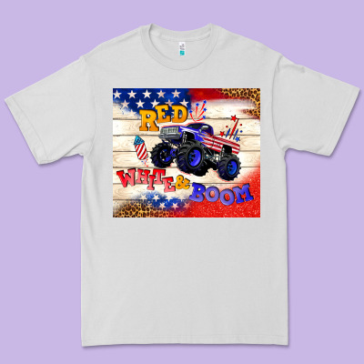 Red White & Boom Premium Tee Designed By Tumblerdesignbyshophia
