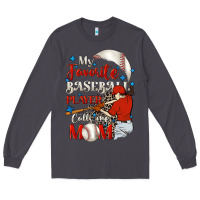 Smoke My favorite baseball player calls me mom Long Sleeve Tee - FaDigitalArtStudio